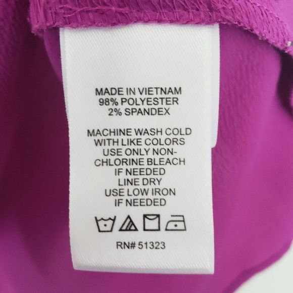 Cece purple ruffle tank top small - Picture 3 of 4